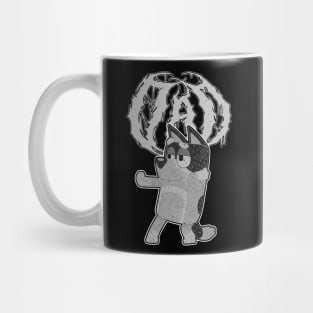 Bluey Dad Metal Dance Grey Mug